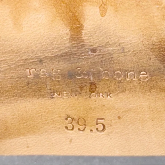 Rag & Bone Newbury Black Leather Suede Ankle Boots Sz 9.5 ASO Celebrities Chunky - Picture 12 of 15